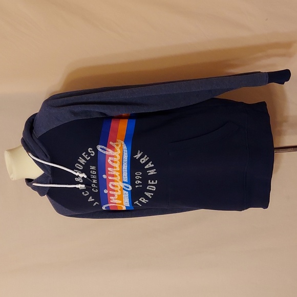 ‼️3 for $20‼️  Jack & Jones Blue and Gray Graphic Hoodie - Picture 6 of 8